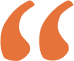 Orange quotation marks on black background.
