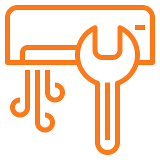 Air conditioner repair and maintenance icon